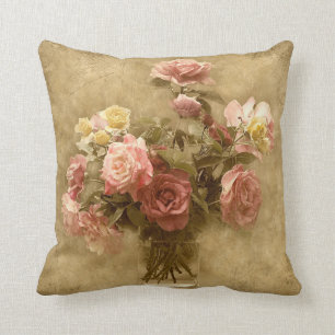 Shabby Chic-Rosen-Kissen Kissen