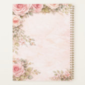 Shabby Chic Roses Planner Planer (Rückseite)