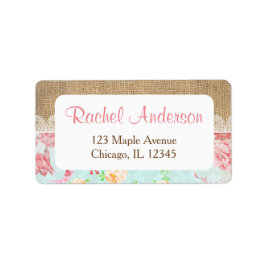 Shabby Chic Rücksendeadressen-Aufkleber Adressaufkleber