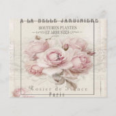 Shabby Chic, rustikal, Vintag, blumenreich, Collag Flyer (Hinten)