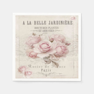 Shabby Chic, rustikal, Vintag, blumenreich, Collag Serviette