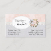 Shabby Chic Rustikale Blumennähknöpfe Boutique Visitenkarte (Vorderseite)