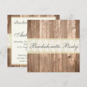 Shabby Chic-rustikaler Einladung (Vorne/Hinten)