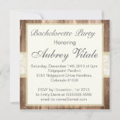 Shabby Chic-rustikaler Einladung (Rückseite)