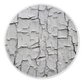 Shabby Chic Rustikales Land Graue gestörte Textur Keramikknauf (Vorderseite)