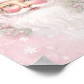 Shabby Chic Santa Claus Scrapbook Paper Poster (Ecke)