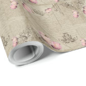 Shabby Chic - Schleifpapier Geschenkpapier (Rolleneckpunkt)