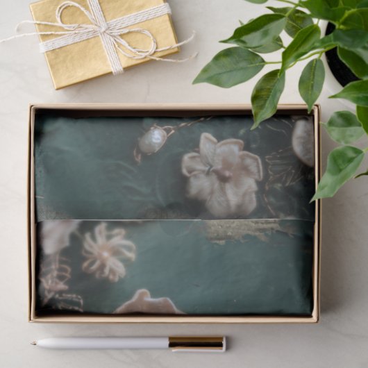 Shabby Chic-, Schmetterling- und Blumenschnittmedi Seidenpapier (Geschenk)