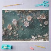 Shabby Chic-, Schmetterling- und Blumenschnittmedi Seidenpapier (Basteln)