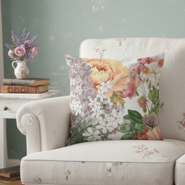 Shabby Chic Schöne Wildblumen Kissen (Von Creator hochgeladen)