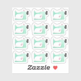 Shabby Chic-Seitenplaner für Wasserfarbennähmaschi Aufkleber