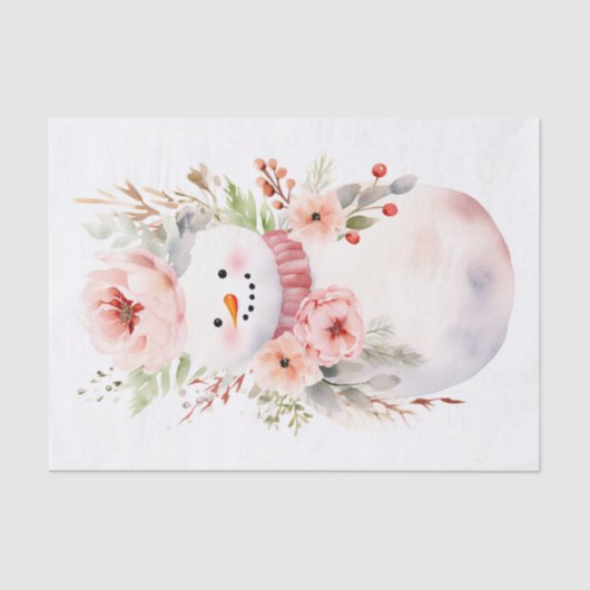 Shabby Chic Snowman 2 Decoupage Paper Seidenpapier (Vorderseite)