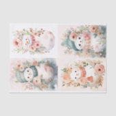 Shabby Chic Snowman Collage 1 Dekoupage Paper Seidenpapier (Vorderseite)