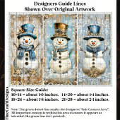 Shabby Chic Snowmen Blue Gold EL8R Decoupage Seidenpapier