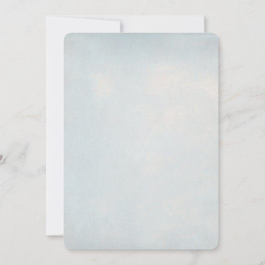 Shabby Chic Spring Rabbit Birthday Einladung (Rückseite)