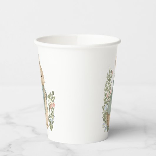 Shabby Chic Spring Rabbit Paper Cups Pappbecher (Links)