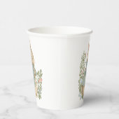 Shabby Chic Spring Rabbit Paper Cups Pappbecher (Rechts)