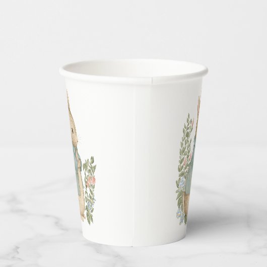 Shabby Chic Spring Rabbit Paper Cups Pappbecher (Rechts)