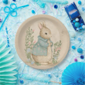 Shabby Chic Spring Rabbit Pappteller (Party)