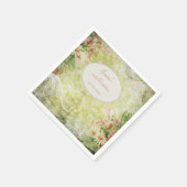 Shabby Chic Sweet 70. Geburtstag & Wildblumen Serviette (Ecke)