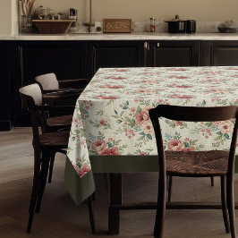 Shabby Chic Tablecloth Vintager Botanischer Ausdru Tischdecke