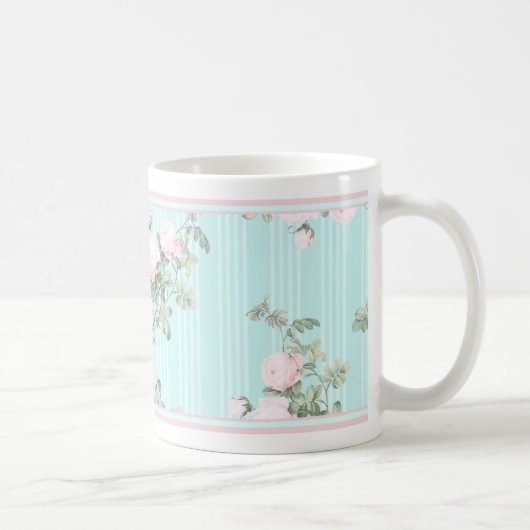 Shabby Chic Tasse Rosa und Rosa (Rechts)