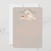 Shabby Chic Tea Party Einladung (Rückseite)