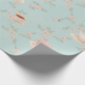 Shabby Chic Tea Party Geschenkpapier (Ecke)