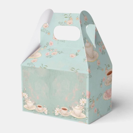 Shabby Chic Tea Party Geschenkschachtel (Vorderseite)