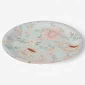 Shabby Chic Tea Party Pappteller (Schrägansicht)