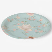 Shabby Chic Tea Party Pappteller (Schrägansicht)