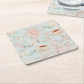 Shabby Chic Tea Party Rechteckiger Pappuntersetzer (angewinkelt)