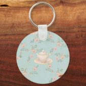 Shabby Chic Tea Party Schlüsselanhänger (Rückseite)
