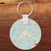 Shabby Chic Tea Party Schlüsselanhänger (Vorderseite)