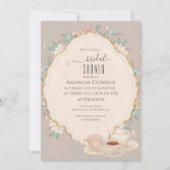 Shabby Chic Tee Party Brautparty Einladung (Vorderseite)