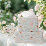 Shabby Chic Tee Party Brautparty Geschenkpapier<br><div class="desc">Elegantes Shabby Chic Tee Party Brautparty themed Tee Time Hochzeitskollektion mit blütigen Pastellfarben, stilvollen Drehbüchern und klassischen Schriftart Details, modern und romantisch, ideal für französische moderne Hochzeit, botanische Hochzeit in Urlaubsort, Vintag boho themed Hochzeit. Wenn Sie ein anderes passendes Produkt oder eine Anpassung benötigen, wenden Sie sich bitte per E-Mail...</div>