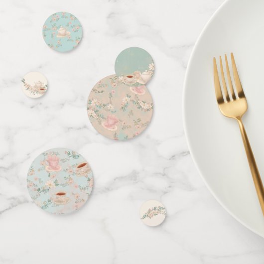 Shabby Chic Tee Party Brautparty Konfetti (Gruppe)