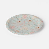 Shabby Chic Tee Party Brautparty Pappteller (Schrägansicht)