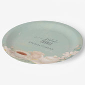 Shabby Chic Tee Party Brautparty Pappteller (Schrägansicht)