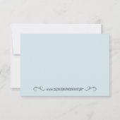 Shabby Chic Tee Party Danke Karte (Rückseite)