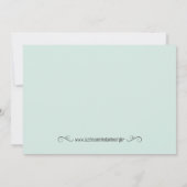 Shabby Chic-Tee-Party Einladung (Rückseite)