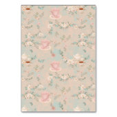 Shabby-Chic-Teeparty-Brautabschied Tischnummer (Rückseite)