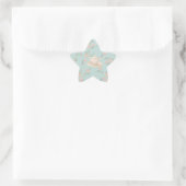 Shabby chic Teeparty Stern-Aufkleber (Tasche)