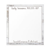 Shabby Chic! Trendy SLP Notepad Notizblock (Vorderseite)