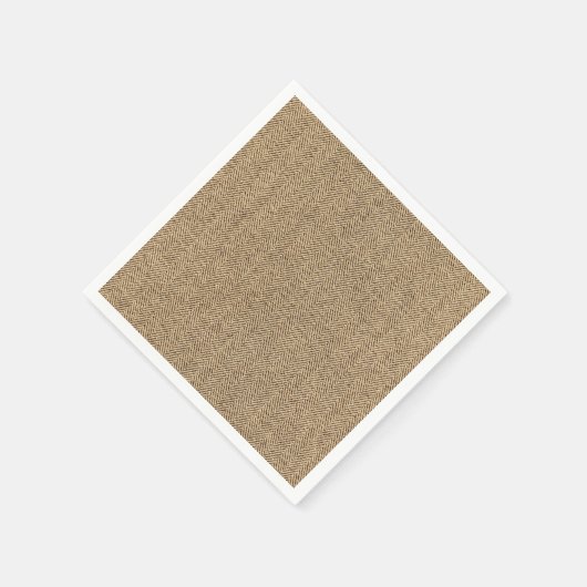 Shabby Chic Tweed Rustic Burlap Fabric Textur Serviette (Ecke)