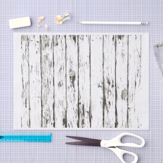 Shabby Chic verwittertes Brett Seidenpapier (Handwerk)