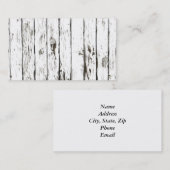 Shabby Chic verwittertes Brett Visitenkarte (Vorne/Hinten)