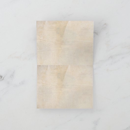 Shabby Chic Vielen Dank Dankeskarte (Innenseite)