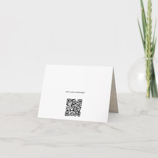 Shabby Chic Vielen Dank Dankeskarte (Rückseite)