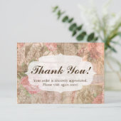 Shabby Chic Viktorianisch Ladys Fashion Danke (Stehend Vorderseite)